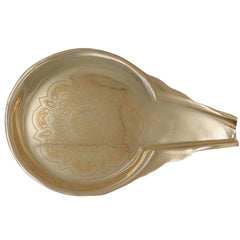 Brass Abhisheka Patra for Deity, Abhishekam Somasutra, Pooja Vessel for Mandir & Home Rituals, Gold, 1 Inch, 1 Piece