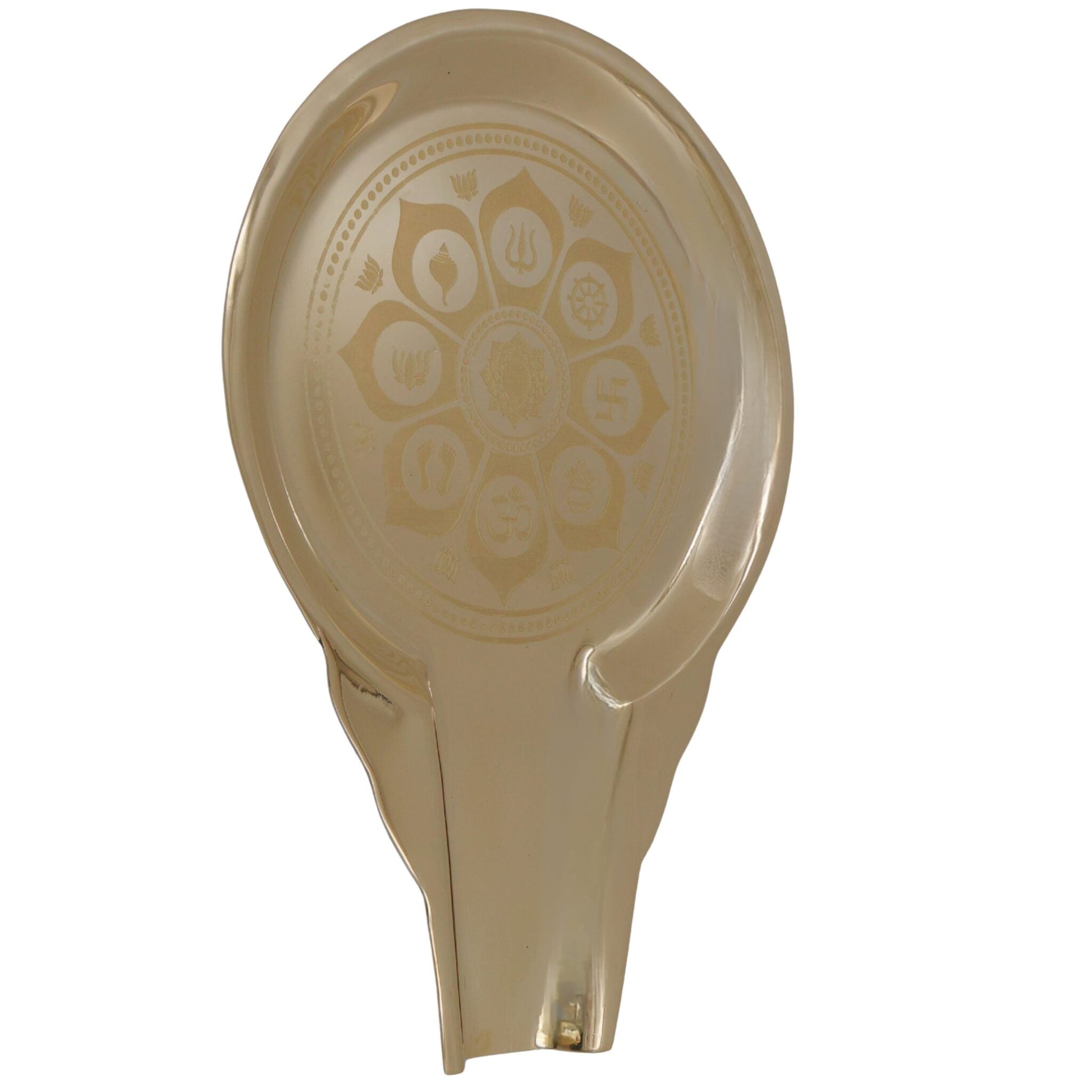 Brass Abhisheka Patra for Shiva Lingam, Abhishekam Jaladhara Kalasha Pooja Vessel, Gold, 1 Inch, 1 Piece