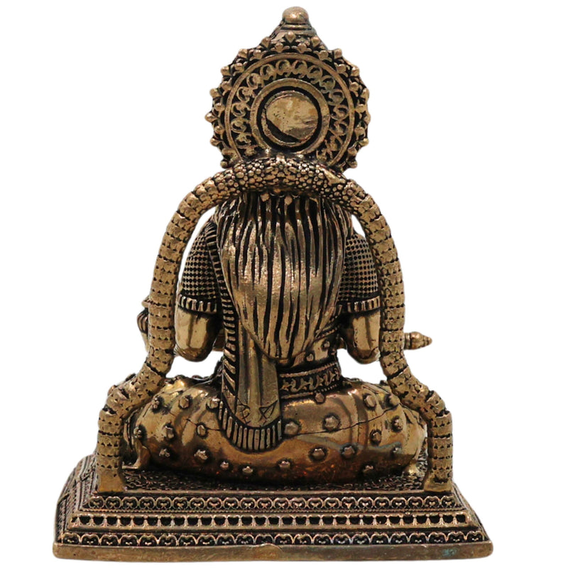 Handcrafted Brass Annapurneshwari Idol, Annapurneshwari Devi Annada Akshaya Annapurna Murti for Home Pooja Decor Gift, Gold, 2 Inch, 1 Piece