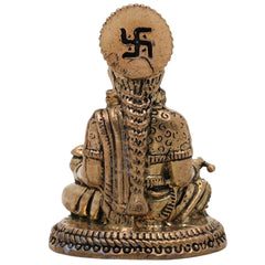 Brass Annapurneshwari Idol, Annapurna Devi Annada Devi Pooja Murti for Home Mandir, Gold, 2 Inch, 1 Piece