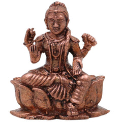 Copper Balambika Idol, Handcrafted Bala Ambika Bala Tripura Sundari Bala Devi Vigraham for Home Puja & Sacred Decor, Brown, 1 Inch, 1 Piece