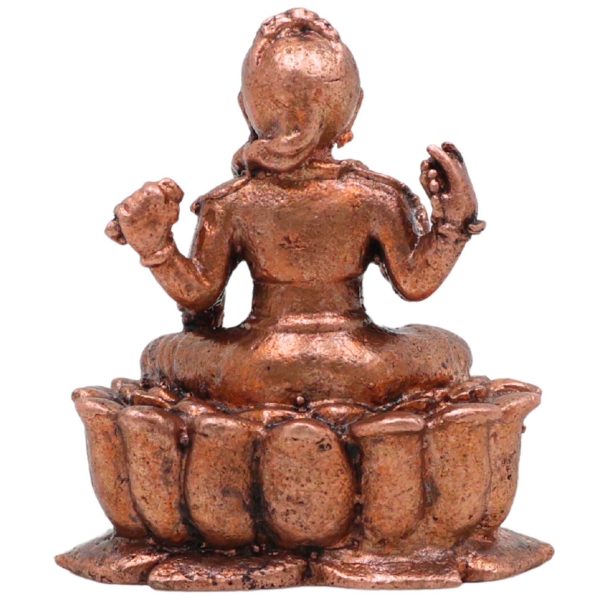 Copper Balambika Idol, Handcrafted Bala Ambika Bala Tripura Sundari Bala Devi Vigraham for Home Puja & Sacred Decor, Brown, 1 Inch, 1 Piece