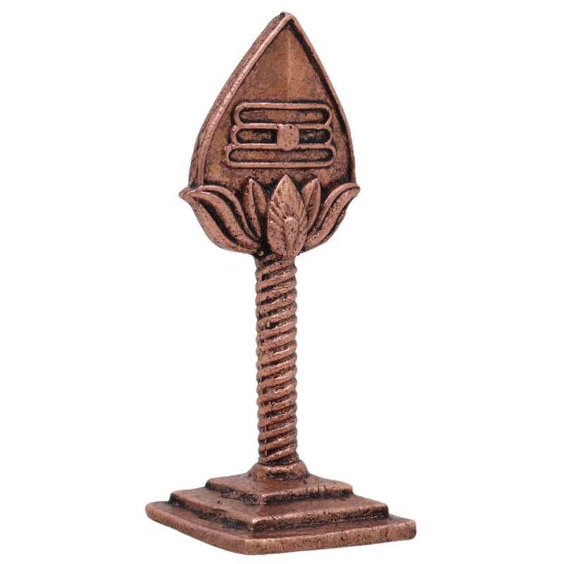 Copper Murugan Vel Idol,Tamra Velayudham, Skanda Subramanya Kartikeya Shakti Vel for Puja & Home Temple, Brown, 2.5 Inch, 1 Piece