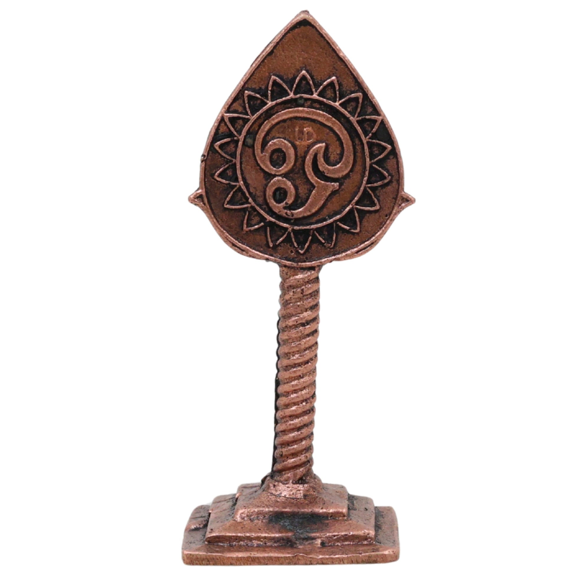 Copper Murugan Vel Idol,Tamra Velayudham, Skanda Subramanya Kartikeya Shakti Vel for Puja & Home Temple, Brown, 2.5 Inch, 1 Piece