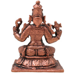 Copper Hayagriva Idol, Handcrafted Sri Hayagriva Swamy Tamraloha Vigraham, Hayagreeva Vishnu Jnana Devata Murti for Pooja, Home Decor & Gifts, Brown, 2.5 Inch, 1 Piece