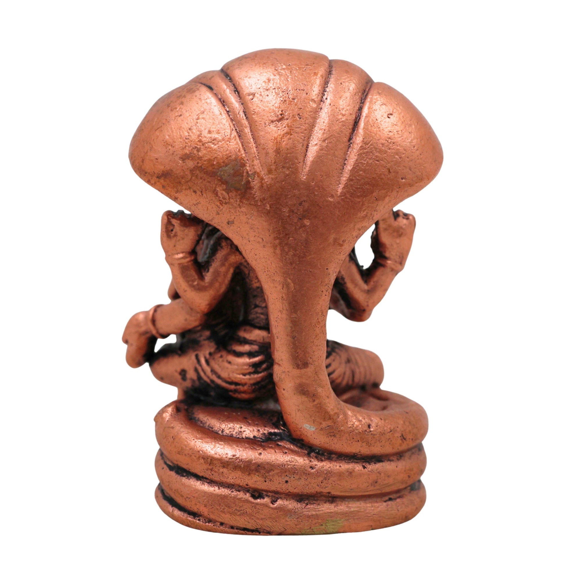 Copper Lakshmi Narasimha Idol, Sri Narasimhaswamy Tamra Murti Vigraha for Pooja & Home Decor, Brown, 2 Inch, 1 Piece