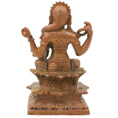 Bronze Balambika Idol, Bala Tripura Sundari, Bala Lalithambika Parameshwari Rajarajeshwari Amman Chola Style Kanchu Kansya Devi Sculpture for Home Temple Pooja, Brown, 4.5 Inch, 1 Piece