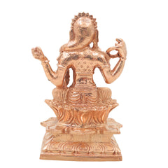 Bronze Balambika Idol, Bala Tripurasundari, Sri Bala Devi Lalithambika Parameshwari Amman Murti for Home Temple Pooja Decor, Gold, 4.5 Inch, 1 Piece