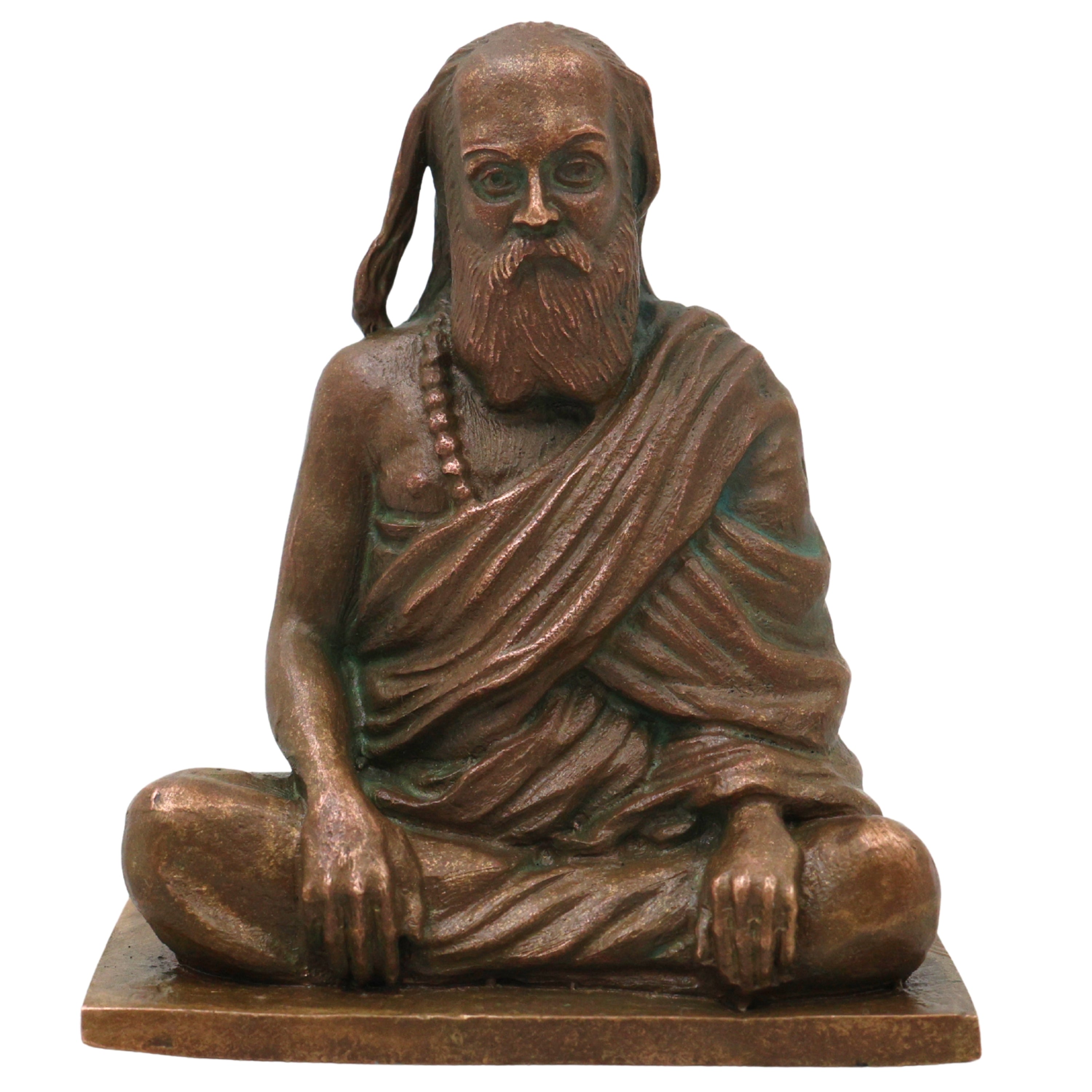 Bronze Pamban Swamigal Idol, Sri Pamban Swamy Kumaragurudasa Siddhar Murugan Bhakta Panchaloha Style Murti for Pooja Mandir Decor, Brown, 2.5 Inch, 1 Piece