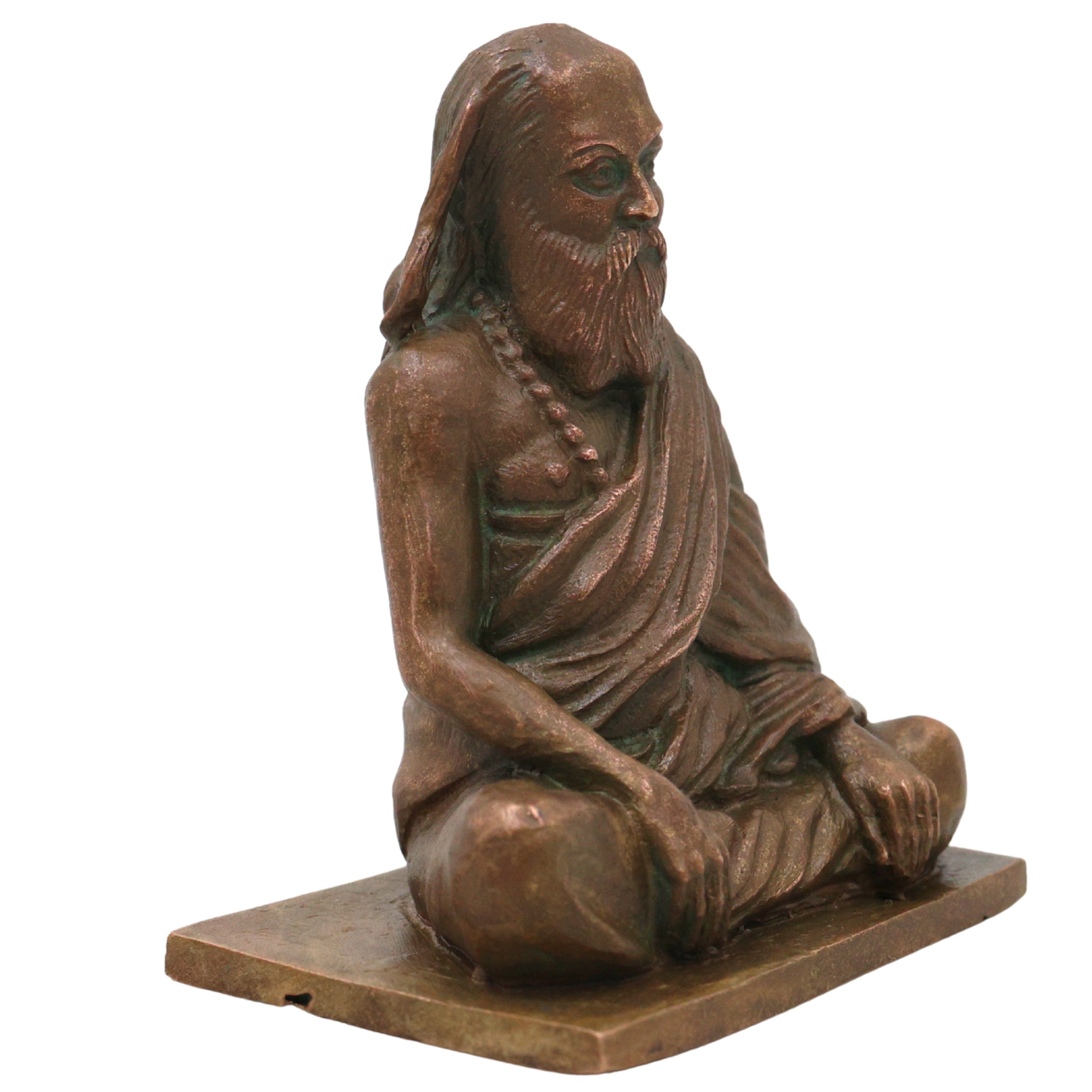 Bronze Pamban Swamigal Idol, Sri Pamban Swamy Kumaragurudasa Siddhar Murugan Bhakta Panchaloha Style Murti for Pooja Mandir Decor, Brown, 2.5 Inch, 1 Piece