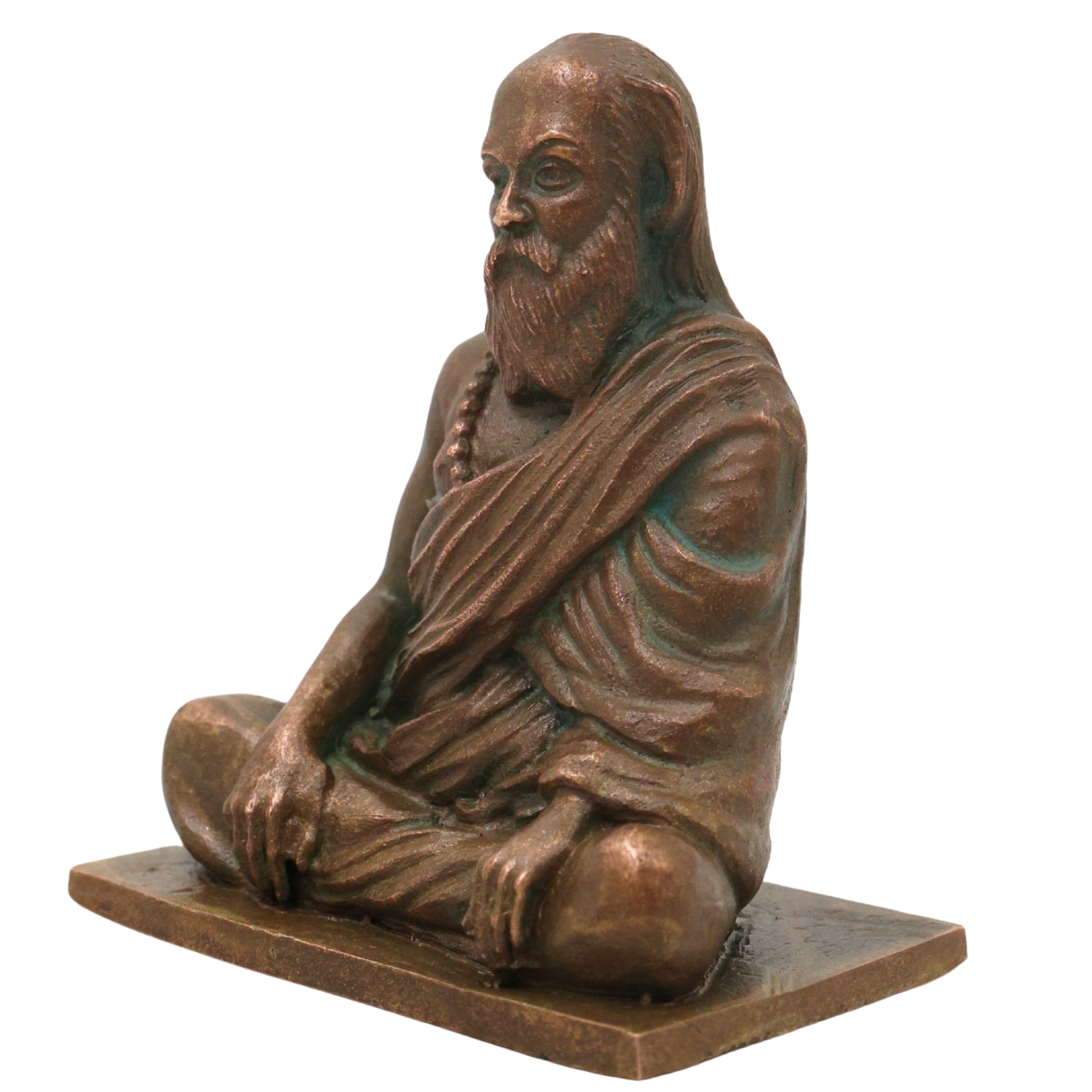 Bronze Pamban Swamigal Idol, Sri Pamban Swamy Kumaragurudasa Siddhar Murugan Bhakta Panchaloha Style Murti for Pooja Mandir Decor, Brown, 2.5 Inch, 1 Piece