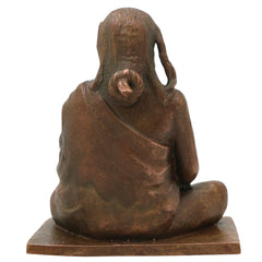 Bronze Pamban Swamigal Idol, Sri Pamban Swamy Kumaragurudasa Siddhar Murugan Bhakta Panchaloha Style Murti for Pooja Mandir Decor, Brown, 2.5 Inch, 1 Piece