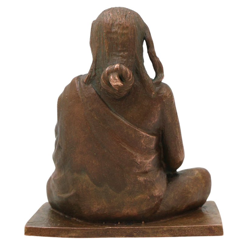 Bronze Pamban Swamigal Idol, Sri Pamban Swamy Kumaragurudasa Siddhar Murugan Bhakta Panchaloha Style Murti for Pooja Mandir Decor, Brown, 2.5 Inch, 1 Piece