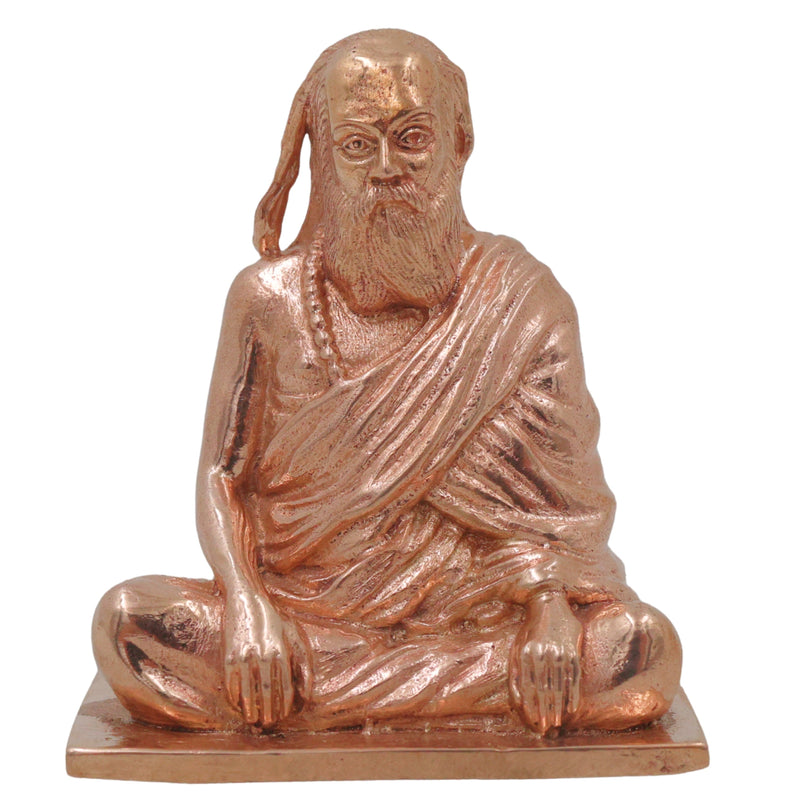 Bronze Pamban Swamigal Idol, Sri Pamban Swamy Panchaloha Murti, Kumaragurudasa Swamigal Tamil Saint Siddhar Vigraha for Pooja Mandir Decor, Gold, 2.5 Inch, 1 Piece