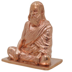 Bronze Pamban Swamigal Idol, Sri Pamban Swamy Panchaloha Murti, Kumaragurudasa Swamigal Tamil Saint Siddhar Vigraha for Pooja Mandir Decor, Gold, 2.5 Inch, 1 Piece