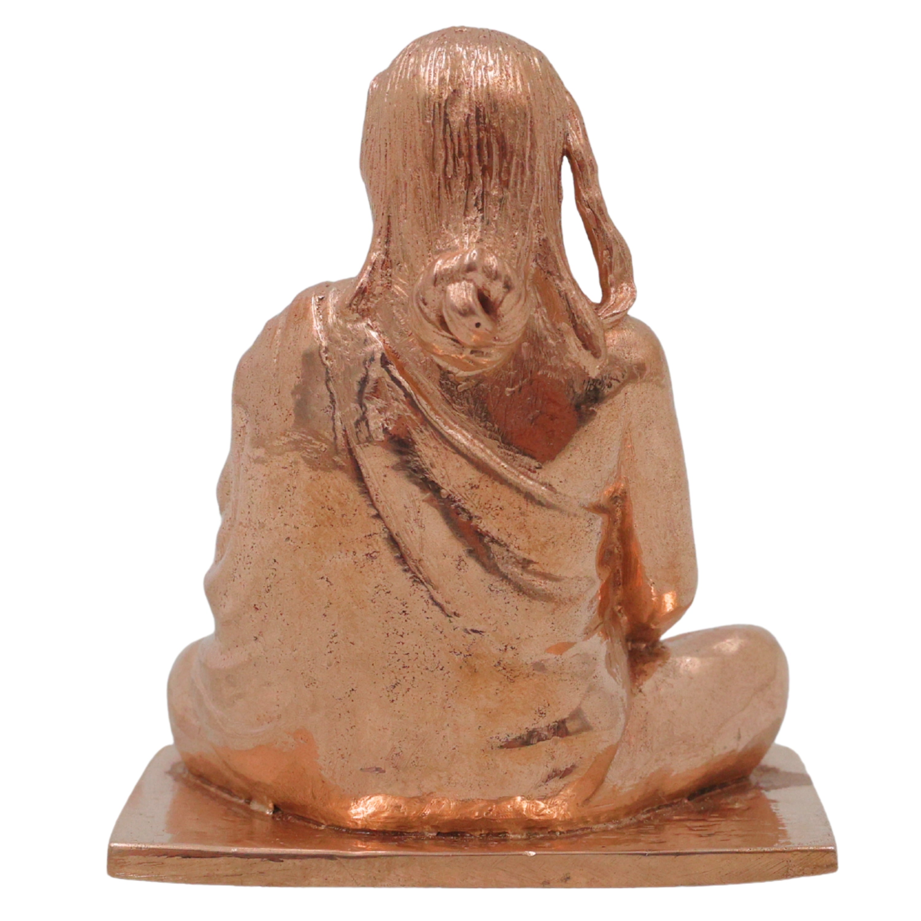 Bronze Pamban Swamigal Idol, Sri Pamban Swamy Panchaloha Murti, Kumaragurudasa Swamigal Tamil Saint Siddhar Vigraha for Pooja Mandir Decor, Gold, 2.5 Inch, 1 Piece