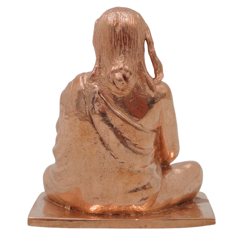 Bronze Pamban Swamigal Idol, Sri Pamban Swamy Panchaloha Murti, Kumaragurudasa Swamigal Tamil Saint Siddhar Vigraha for Pooja Mandir Decor, Gold, 2.5 Inch, 1 Piece