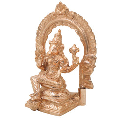 Bronze Hayagriva Idol Lakshmi Hayagreeva Swamy Murti Vidya Hayagriva Veda Hayagrivar Vishnu Avatar Hayagreeva Perumal Vigraha for Puja Mandir Temple Decor Statue, Gold, 8.5 Inch, 1 Piece