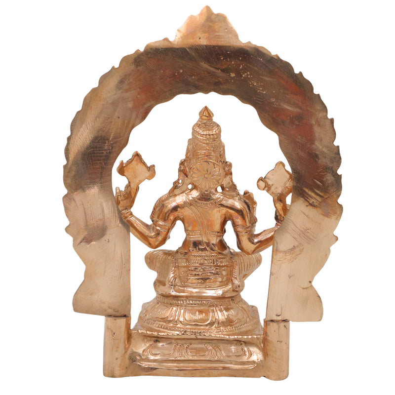 Bronze Hayagriva Idol Lakshmi Hayagreeva Swamy Murti Vidya Hayagriva Veda Hayagrivar Vishnu Avatar Hayagreeva Perumal Vigraha for Puja Mandir Temple Decor Statue, Gold, 8.5 Inch, 1 Piece