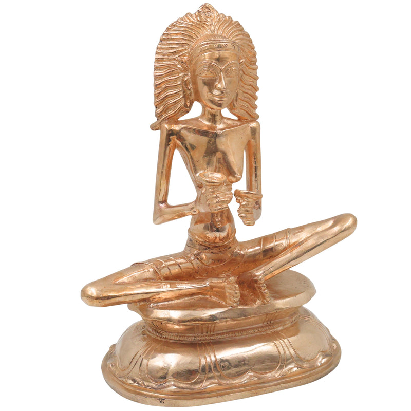 Bronze Karaikkal Ammaiyar Idol Karaikal Amman Ammai Shaivite, Gold, 10 Inch, 1 Piece