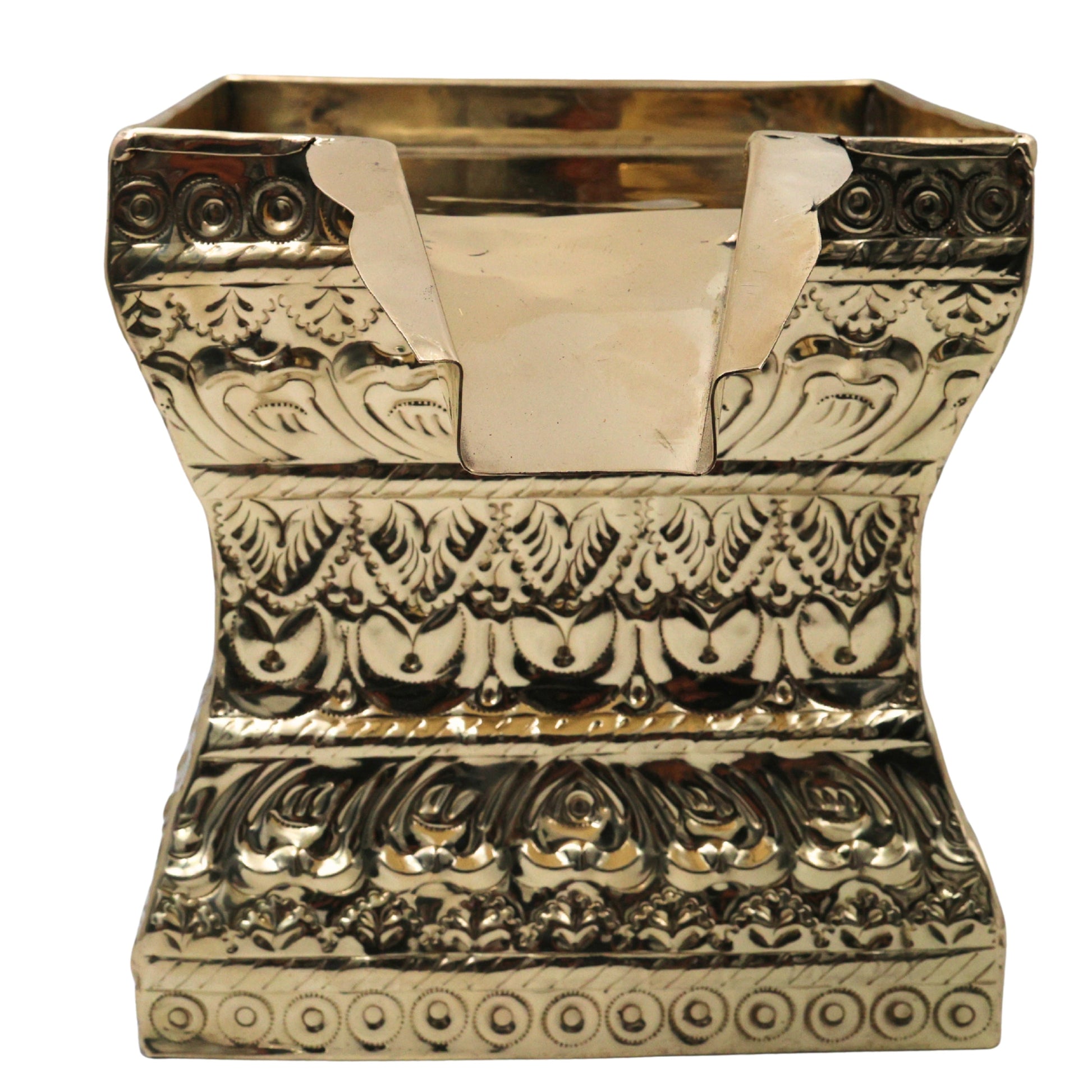 Brass Abhishek Patra Soma suthra for Shivling Abhishekam Lingabhishekam Rudrabhishek Puja Vessel Pital Peetal Hittale Abhisheka Patram Kalasam Temple Kalasha Lota Mandir Pooja Patra, Gold, 8.5 Inch, 1 Piece