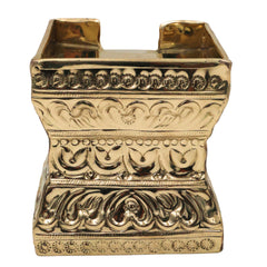 Brass Abhishek Patra, Soma suthra for Shivling Abhishekam, Peetal Pital Rudrabhishek Abhisheka Patram Lingabhishekam Jal Kalash Pooja Vessel Temple Shiv Puja Patra, Gold, 4.5 Inch, 1 Piece