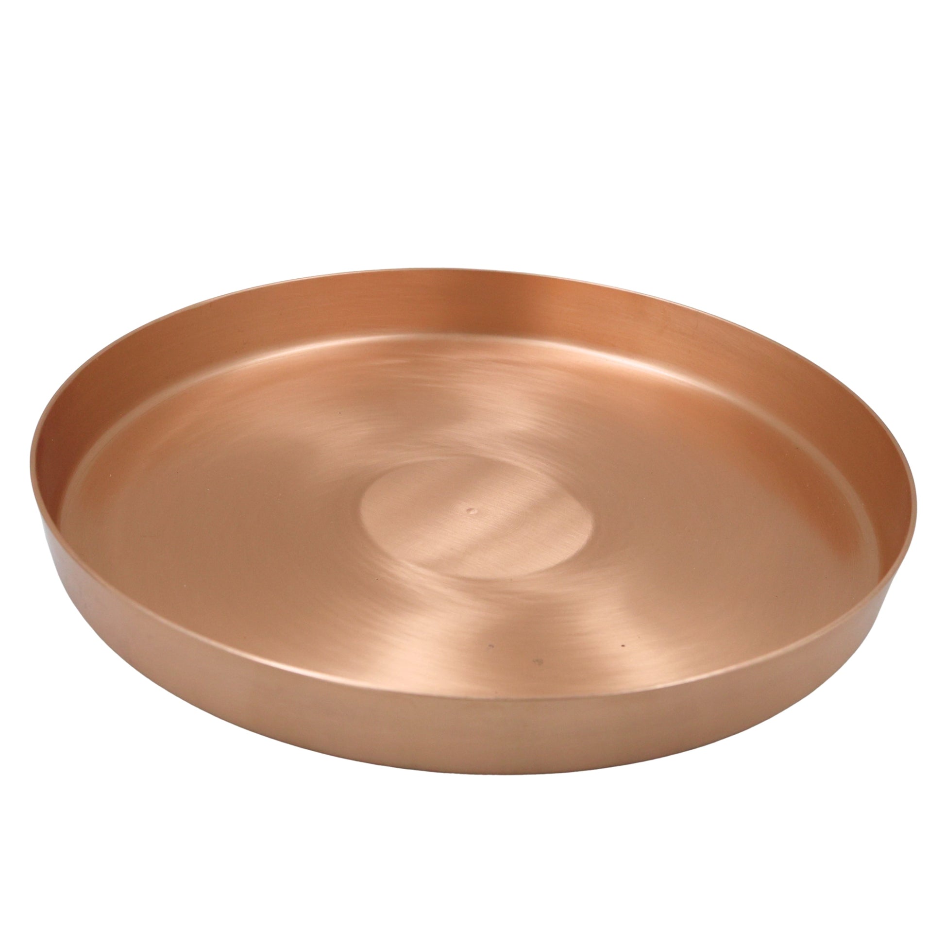 Kansa Plate Bronze Dinner Thali Kansya Kamsya Bell Metal Bhojan Plate Traditional Ayurvedic Dining Plate Kanchu Pittalai Chembu Tambadhatu Bhojan Thali Handcrafted Indian Dining Plate, Gold, 11.42 inch, 1 Piece