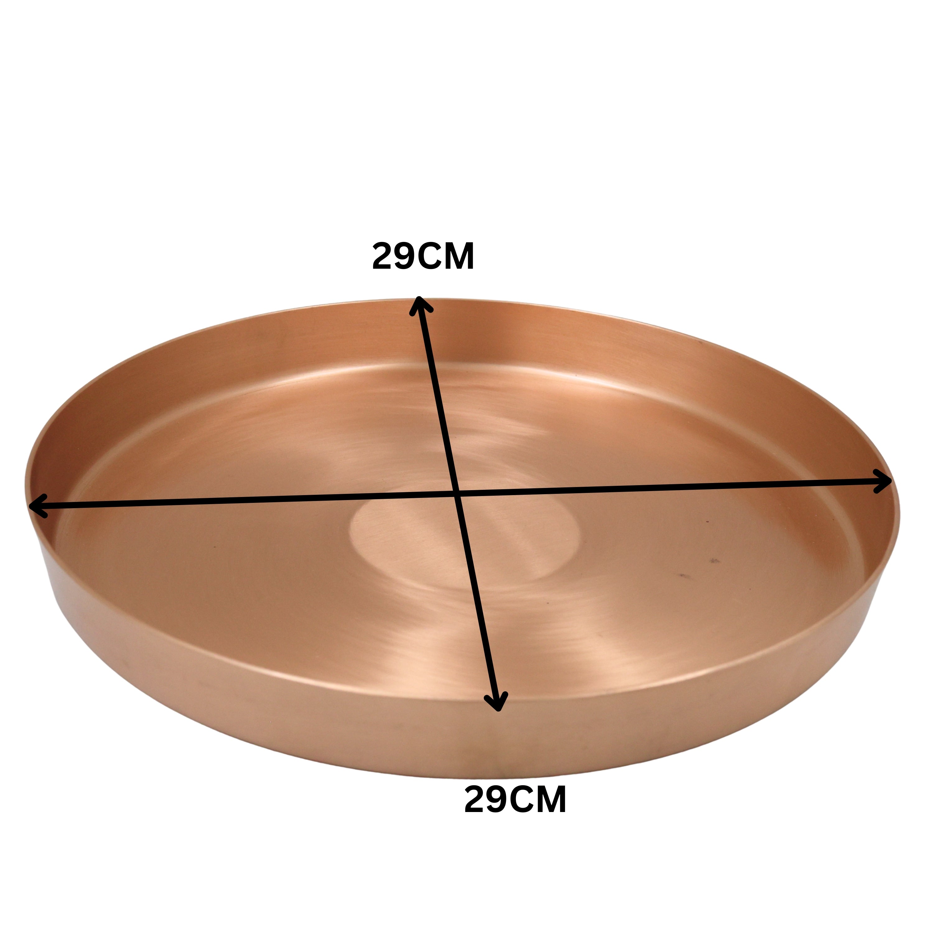 Kansa Plate Bronze Dinner Thali Kansya Kamsya Bell Metal Bhojan Plate Traditional Ayurvedic Dining Plate Kanchu Pittalai Chembu Tambadhatu Bhojan Thali Handcrafted Indian Dining Plate, Gold, 11.42 inch, 1 Piece