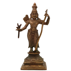 Bronze Rama Idol Ramachandra Raghunath Kodandarama Sitapati Raghuveer Chola Style Sculpture, Brown, 6 Inch, 1 Piece