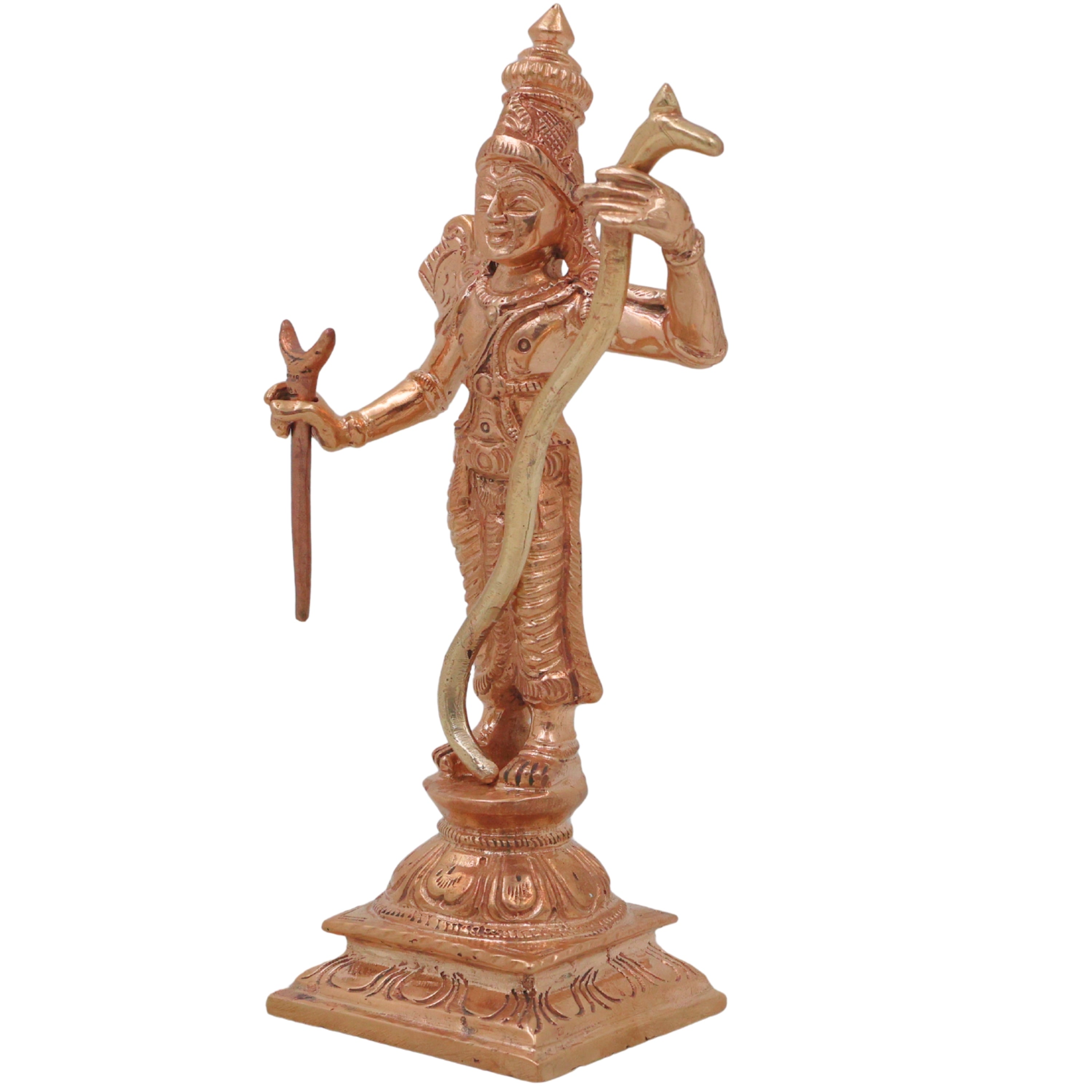 Bronze Rama Idol, Shri Ramachandra Kodanda Rama Murti, Gold, 5 Inch, 1 Piece