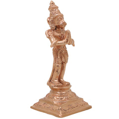 Bronze Hanuman Idol, Bajrangbali Anjaneya Maruti Mahaveer Pavansut Ram Bhakt Hanuman Murti, Gold, 4.5 Inch, 1 Piece