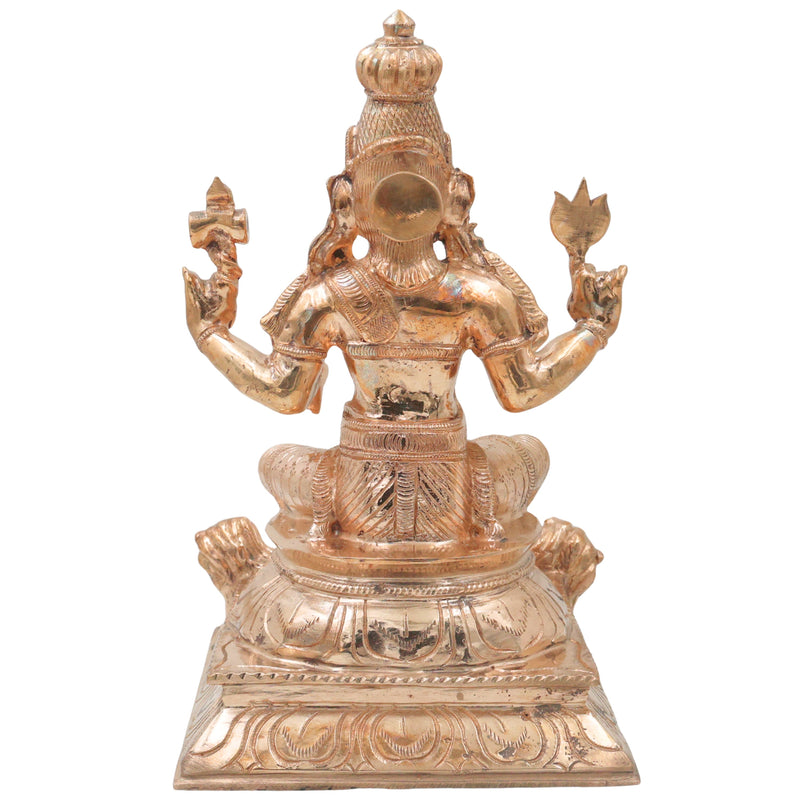 Bronze Durga Mata Murti Mahishasura Mardini Maa Durga Sherawali Ambe Jagadamba Adi Shakti Bhavani Chandika Ambika Navdurga Idol for Home Temple Pooja Decor Navratri Statue, Gold, 13 Inch, 1 Piece