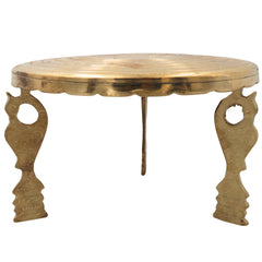 Brass Pooja Chowki, Peetal Pooja Peeth, Brass Bajot Patla, Murti Aasan Simhasanam, Dev Peeth Vedika, Brass Idol Stand, Mandir Platform, Havan Kalash Chowki for Home Temple Decor, Gold, 5.5 Inch, 1 Piece