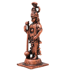 Copper Udupi Sri Krishna Idol Bal Gopal Govinda Murti Tamra Vigraha Puja Mandir Home Decor Gift Sculpture , Brown, 2.5 Inch, 1 Piece