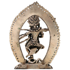 Brass With Silver Coated Handcrafted Kurukulla Devi Idol, Kurukulla Kali Red Tara Vajrayogini Mahavidya Tantric Goddess Murti for Pooja, Spiritual Sadhana, Home Decor & Sacred Gift Statue, Silver, 5.5 Inch, 1 Piece