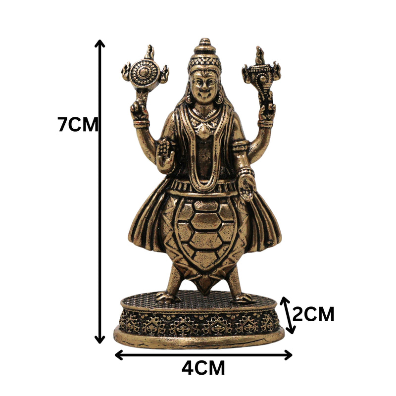 Brass Vishnu Dashavatar Set Idol Handcrafted Dashavatara Murti for Pooja, Temple Decor & Gifting, Gold, 3 Inch, 10 Piece