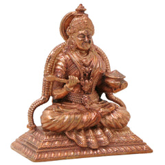 Bronze Annapurna Devi Idol Handcrafted Traditional Annapoorna Murti for Pooja, Decor & Gifting, Gold, 3 Inch, 1 Piece