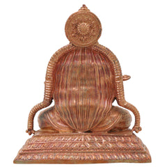 Bronze Annapurna Devi Idol Handcrafted Traditional Annapoorna Murti for Pooja, Decor & Gifting, Gold, 3 Inch, 1 Piece