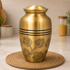 Brass Handcrafted Multipurpose Box for Home Decor & Gifting Traditional Peetal Storage Case, Gold, 10 Inch, 1 Piece