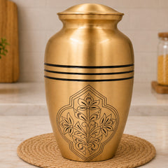 Brass Handcrafted Traditional  Multipurpose Box Peetal Peti Decorative Storage Gift Home Decor Organizer, Gold, 10 Inch, 1 Piece