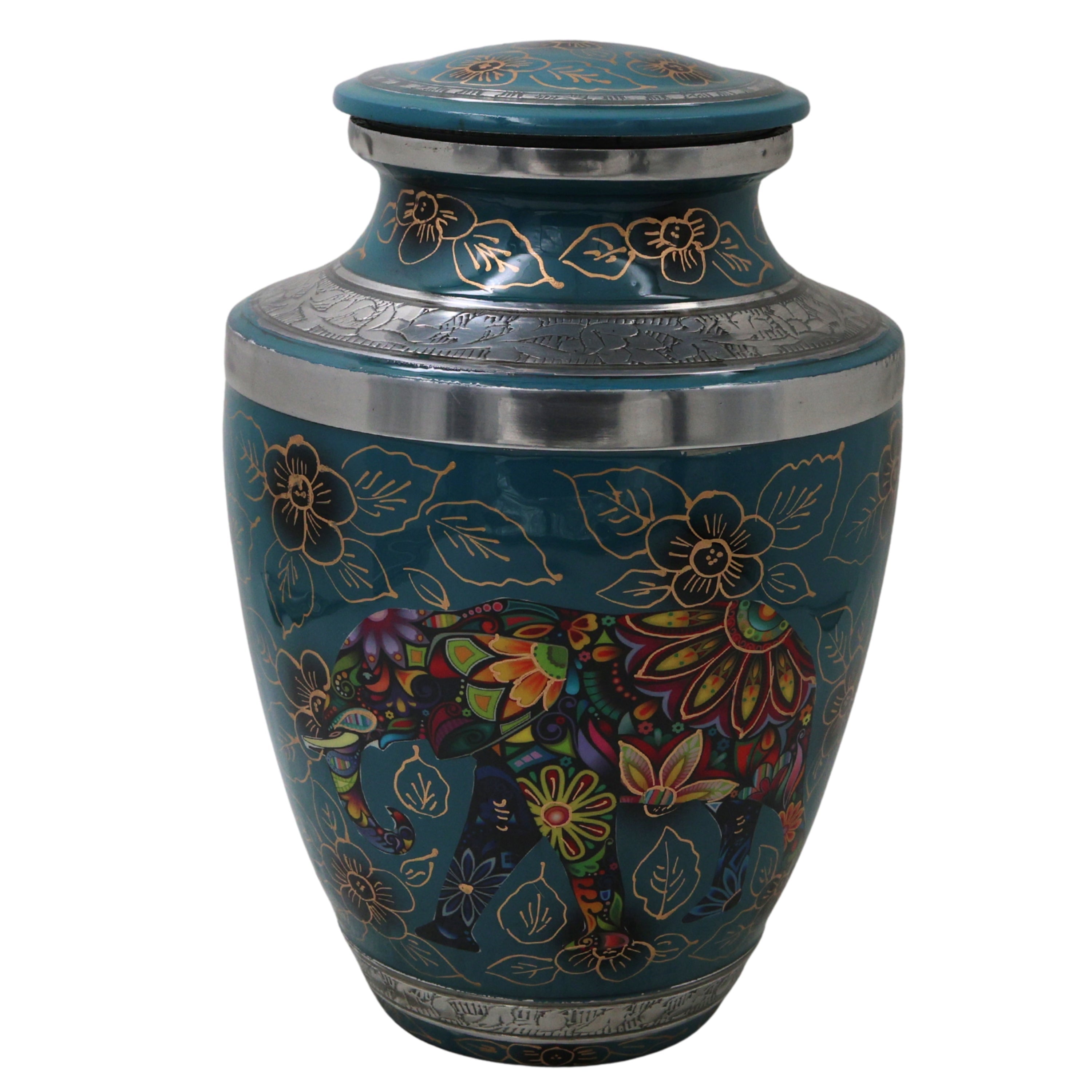 Aluminium With Nikal Coating Multipurpose Handcrafted Storage Box Traditional Gift Decor Case, 10 Inch, 1 Piece