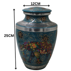Aluminium With Nikal Coating Multipurpose Handcrafted Storage Box Traditional Gift Decor Case, 10 Inch, 1 Piece