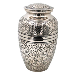 Brass Handcrafted Nickel Coated Multipurpose Box for Home Decor, Traditional Gifting & Storage, 10 Inch, 1 Piece