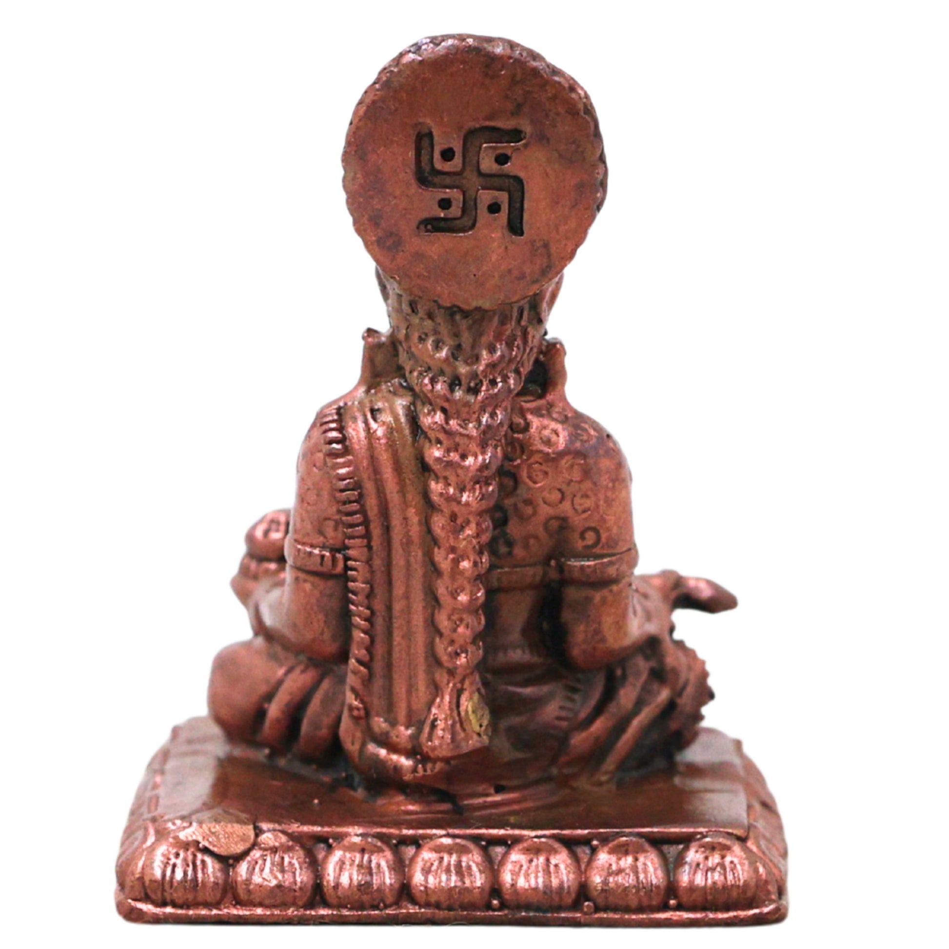 Copper Annapurna Devi Idol, Handcrafted Traditional Annapoorna Murti for Pooja, Mandir Decor & Gifting, Brown, 1.5 Inch, 1 Piece