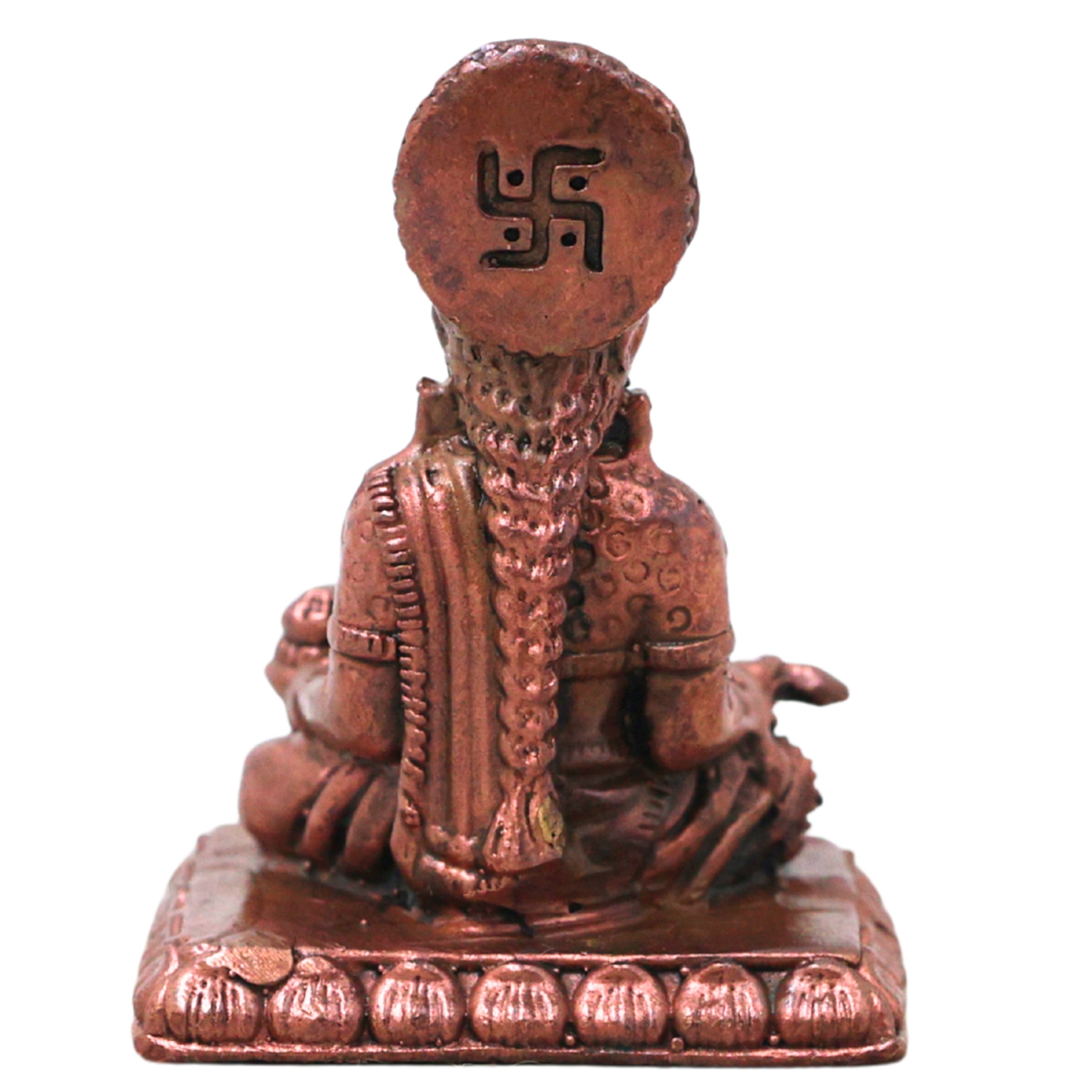 Copper Annapurna Devi Idol, Handcrafted Traditional Annapoorna Murti for Pooja, Mandir Decor & Gifting, Brown, 1.5 Inch, 1 Piece