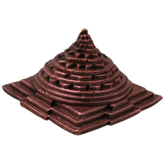 Handcrafted Copper Sree Yantra Sri Meru Shri Chakram for Vastu Pooja Meditation Wealth Prosperity Decor, Brown, 1 Inch, 1 Piece