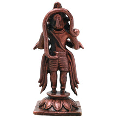 Copper Hanuman Idol Handmade Bajrangbali Murti for Pooja, Vastu Home Decor & Spiritual Gifting, Brown, 2 Inch, 1 Piece