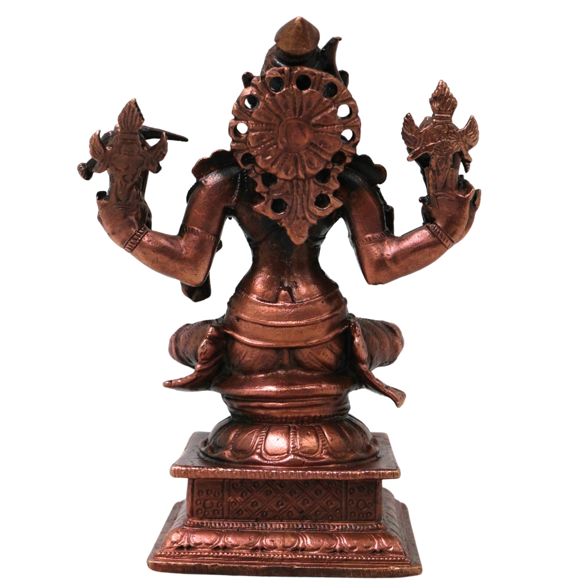 Copper Varahi Amman Idol Handmade Traditional Chola Style Murti for Pooja Home Decor & Gifting, Brown, 4 Inch, 1 Piece