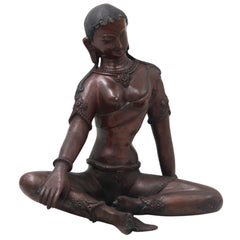 Brass Uma Devi Idol for Pooja, Vastu &amp; Spiritual Home Decor, Brown, 10 Inch, 1 Piece