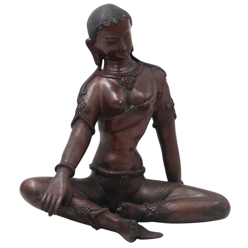 Brass Uma Devi Idol for Pooja, Vastu &amp; Spiritual Home Decor, Brown, 10 Inch, 1 Piece